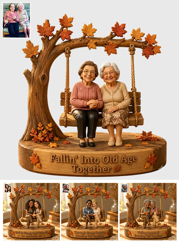 Bestie Gift - Personalized Bestie Custom Shaped Wood Plaque