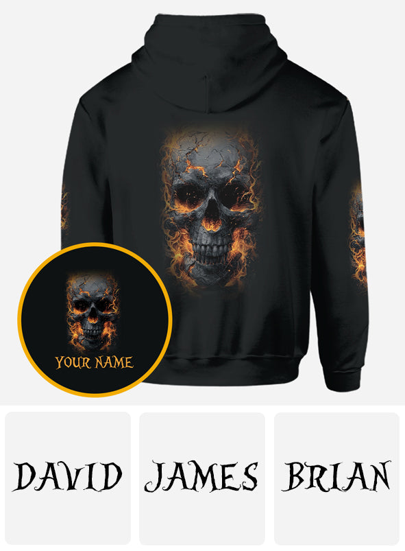 Leuchtendes Skelett – Personalisiertes Totenkopf-Shirt