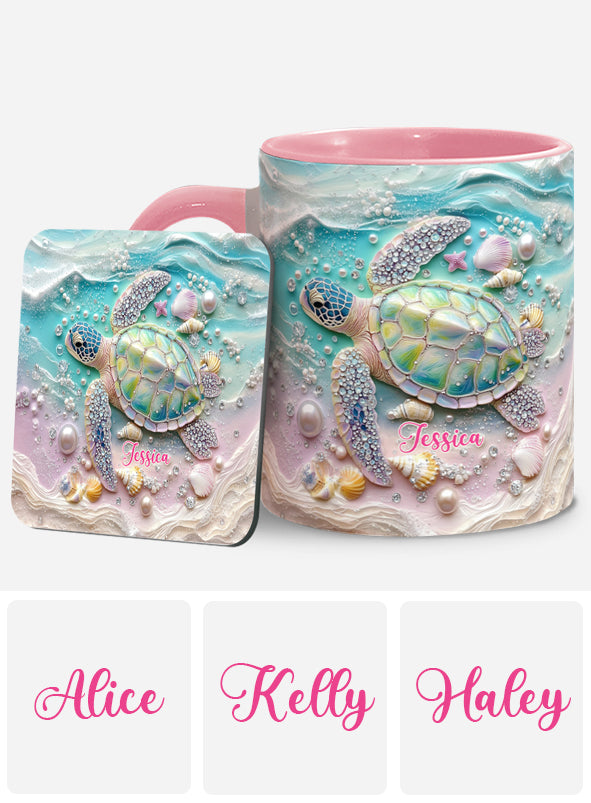 Personalisierte Tasse mit Schildkrötenmotiv