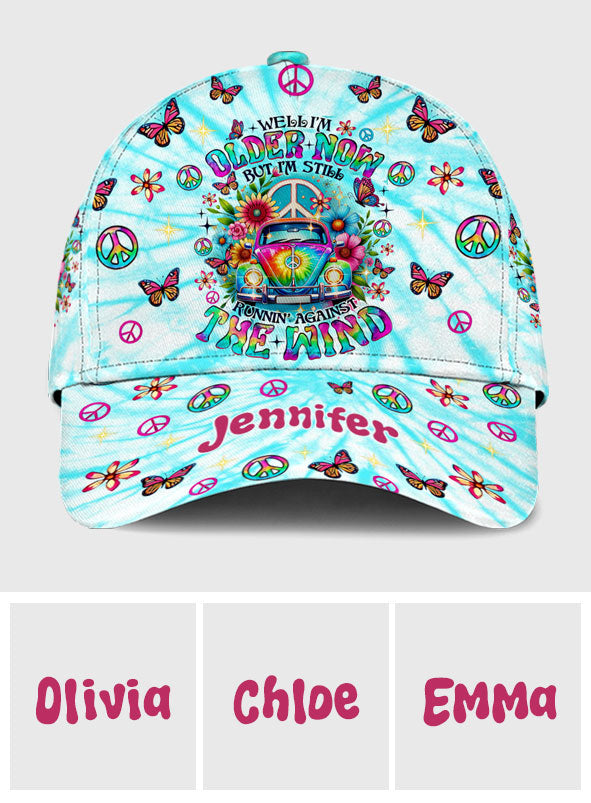 Gegen den Wind laufen – Personalisierte Hippie-Klassiker-Kappe