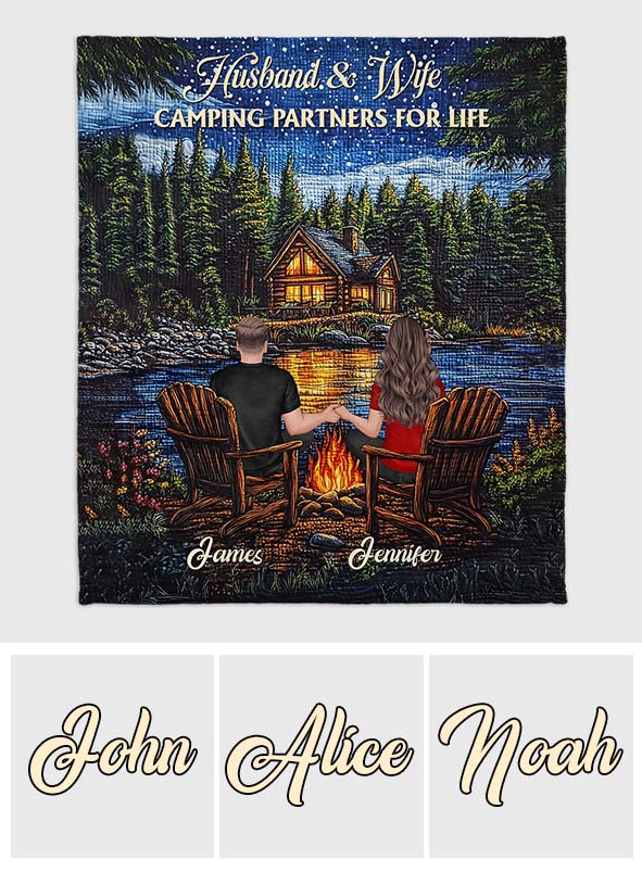 Happy Campers – Personalisierte Campingdecke