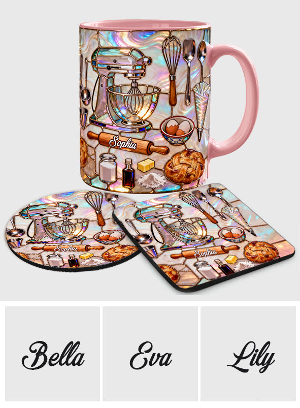 Love Baking - Personalized Baking Accent Mug & Coaster