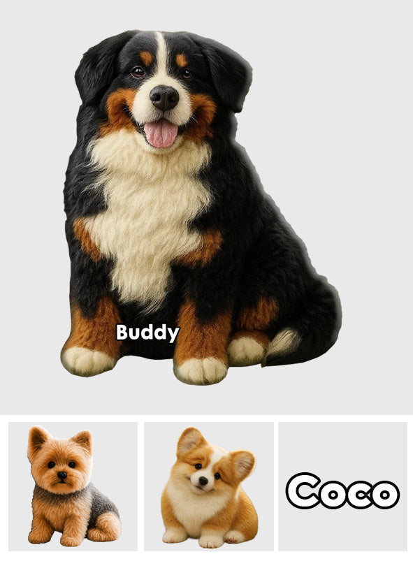 Einfach ein Mädchen, das Hunde liebt – personalisiertes Hundekissen