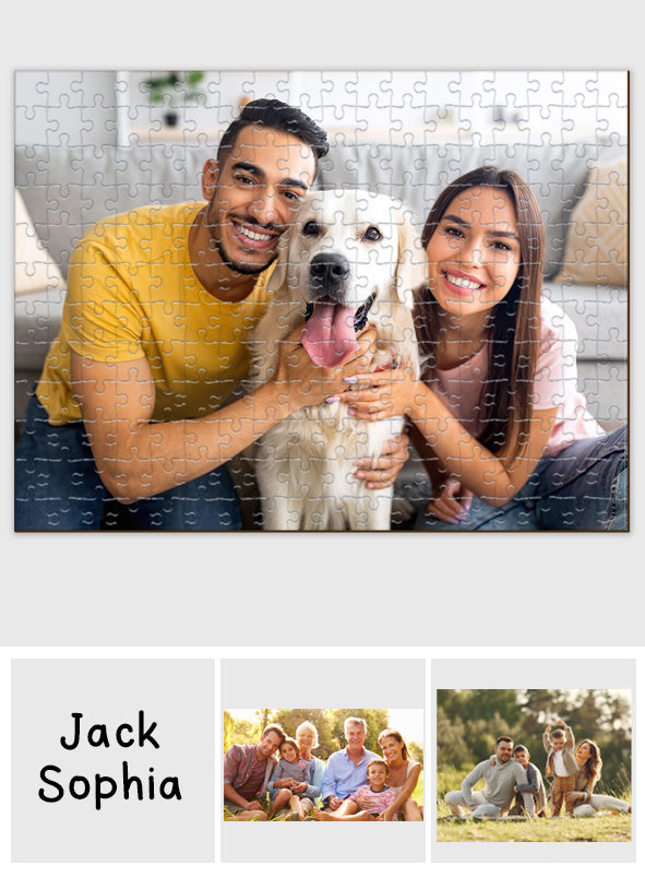 Familiengeschenk – Personalisiertes Familienpuzzle