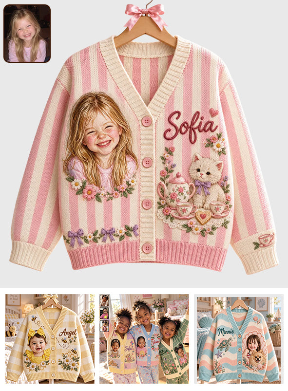 Gift for Kids - Personalized Kid Cardigan Sweater