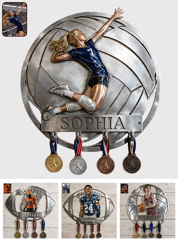 Jeder Sport, Jedes Foto - Personalisierter Fußball Hängeregal