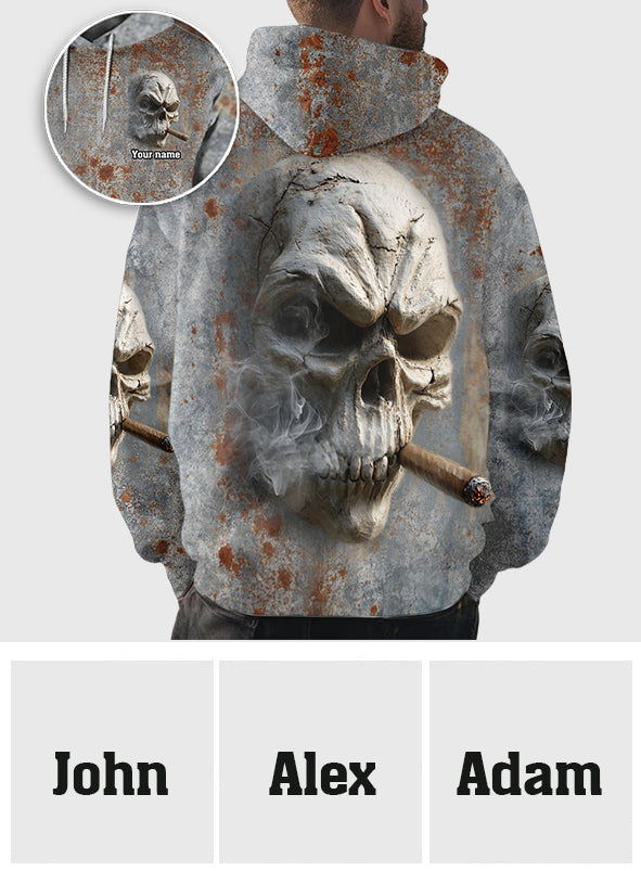 Starker Totenkopf – Personalisiertes Shirt mit Totenkopf-Allover-Print