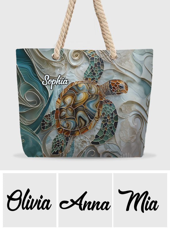 Sea Turtle - Personalized Turtle Beach Bag