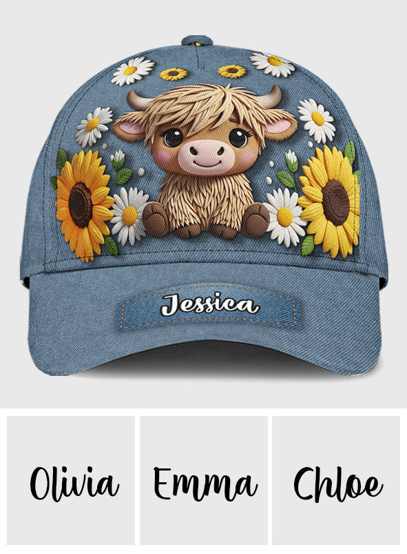 Adorable Highland Cow - Personalized Highland Cow Classic Cap