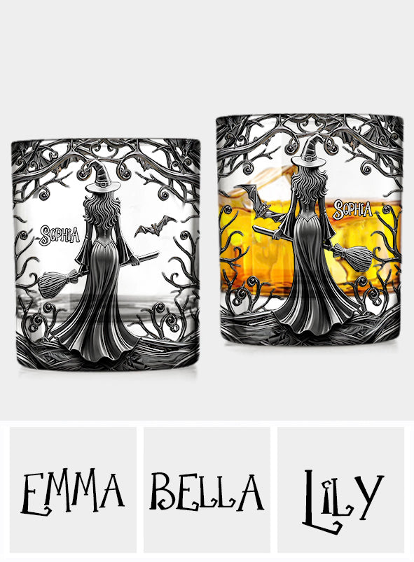 Whispering Witch - Personalized Witch Whiskey Glass