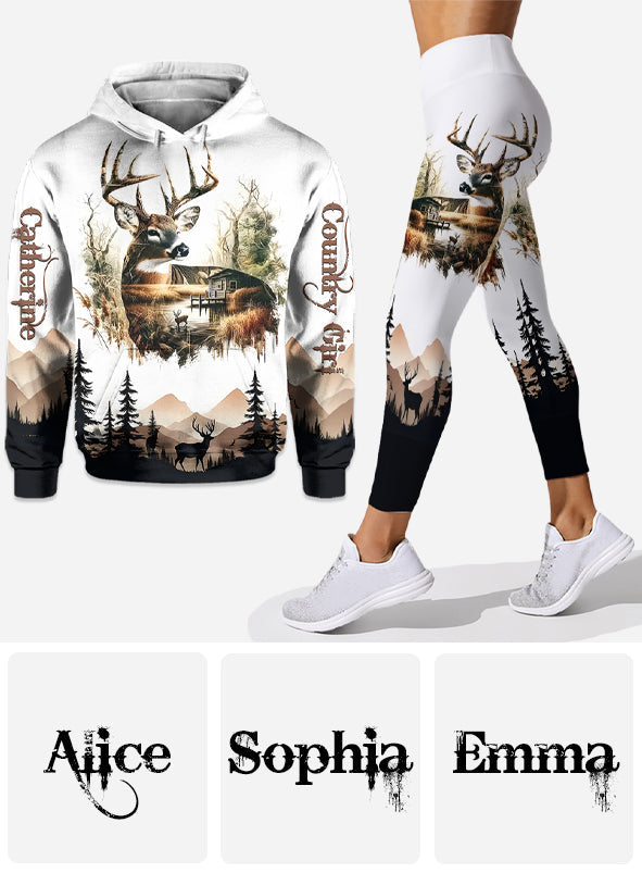 Country Girl – Personalisierter Jagd-Hoodie und Leggings