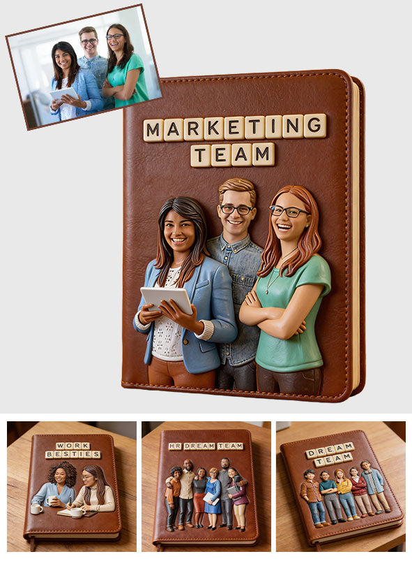 Dream Team - Personalized Colleague Leather Journal