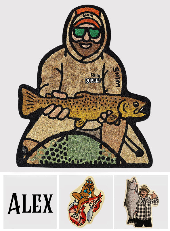 Angel-Fan – Personalisierter, rutschfester, getufteter Teppich