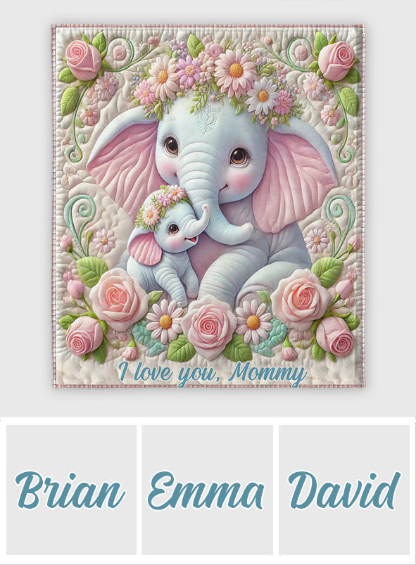 I Love You - Personalized Mother Blanket
