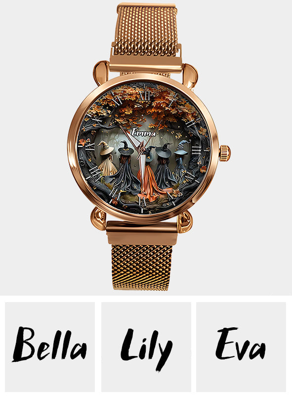 Magische Hexe – Personalisierte Hexen-Damenuhr