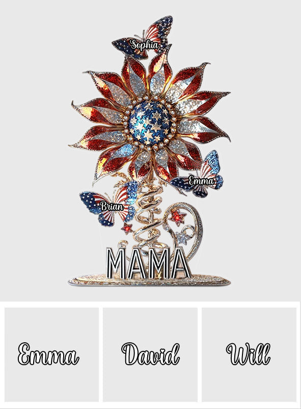 Beste Mama aller Zeiten – Personalisierte Acrylplakette in individueller Form für die Mutter