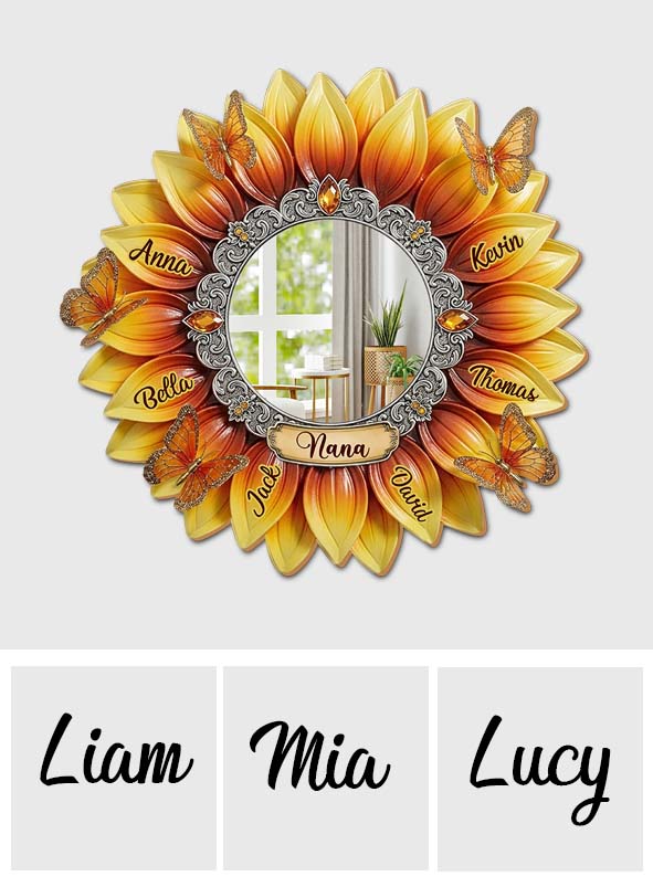 Beste Oma aller Zeiten – Personalisierter Oma-Wandspiegel