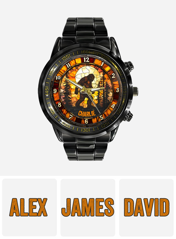 Sasquatch - Personalisierte Camping-Handuhr
