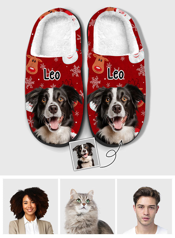 Custom Pet Photo Slippers - Personalized Dog Slippers