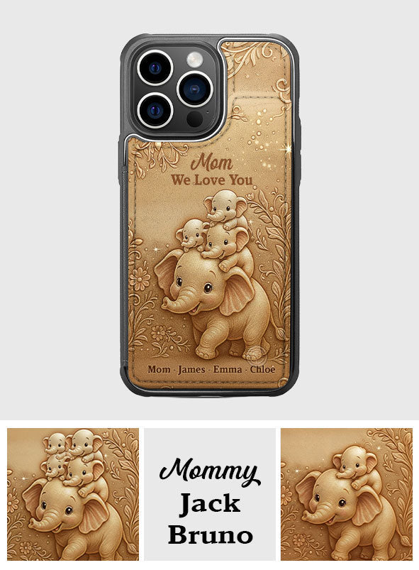 We Love You - Personalized Mother Fully Printed Wallet Phone Case