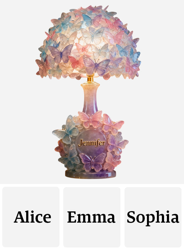 Colorful Butterfies - Personalized Butterfly Acrylic LED Night Light