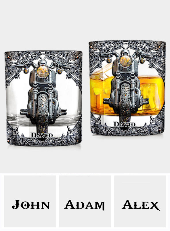 Biker Whiskey - Personalized Biker Whiskey Glass