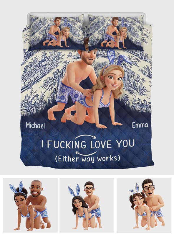 Ich liebe dich für immer – Personalisiertes Bettwäscheset für Paare