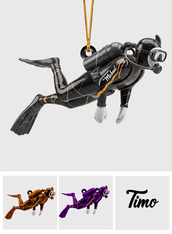 Ich liebe Tauchen – personalisierter Taucher-Anhänger