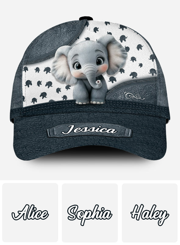 Cute Baby Elephant - Personalized Elephant Classic Cap