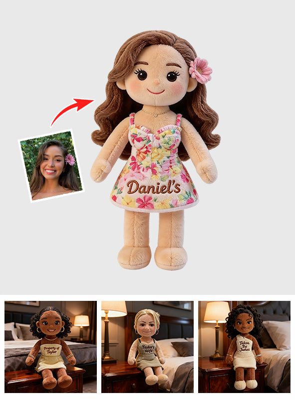 Individuell gestaltbares Premium-Kunstfellkissen für Paare – nach Foto.