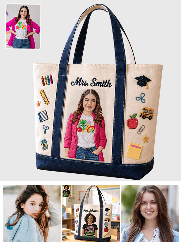 Lehrer Wertschätzung - Personalisierte Lehrer Quilted Tote Bag