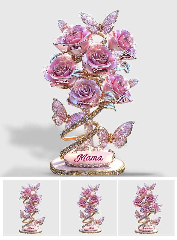 Mein Garten-Weihnachtsgeschenk für Mama, Oma,... - Personalisierte Acrylplakette in individueller Form