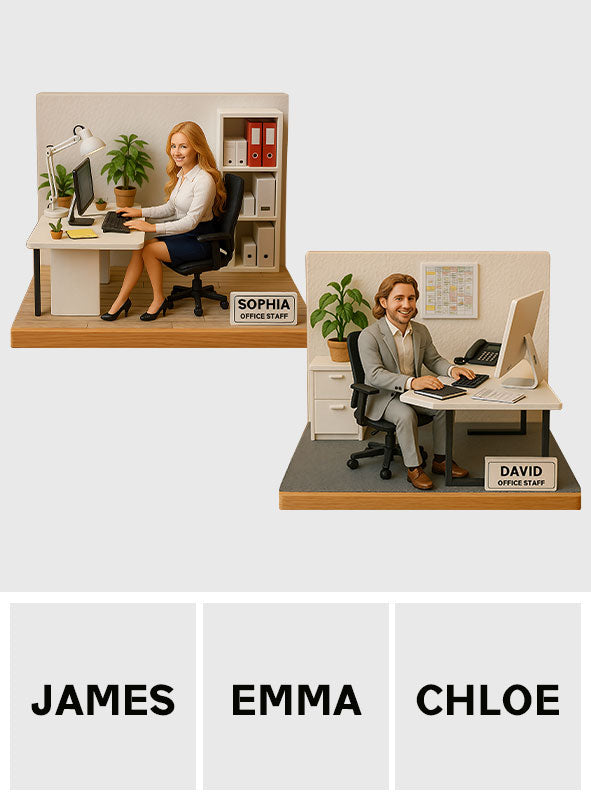 Custom Figure From Photo - Personalized Colleague Custom Shaped Acrylic Plaque