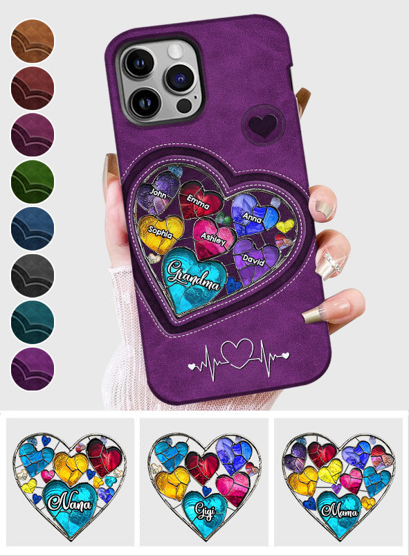 Grandma's Mom's Sweethearts - Personalized Grandma Full Print Phone Case