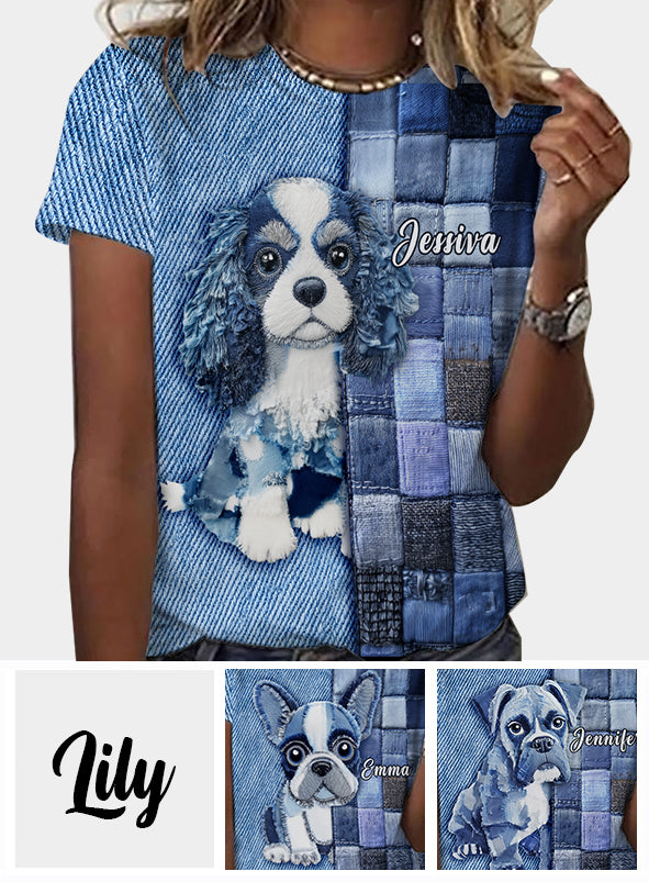 Liebe Cavalier King Charles Spaniel - Personalisiertes T-Shirt mit Hundemotiv