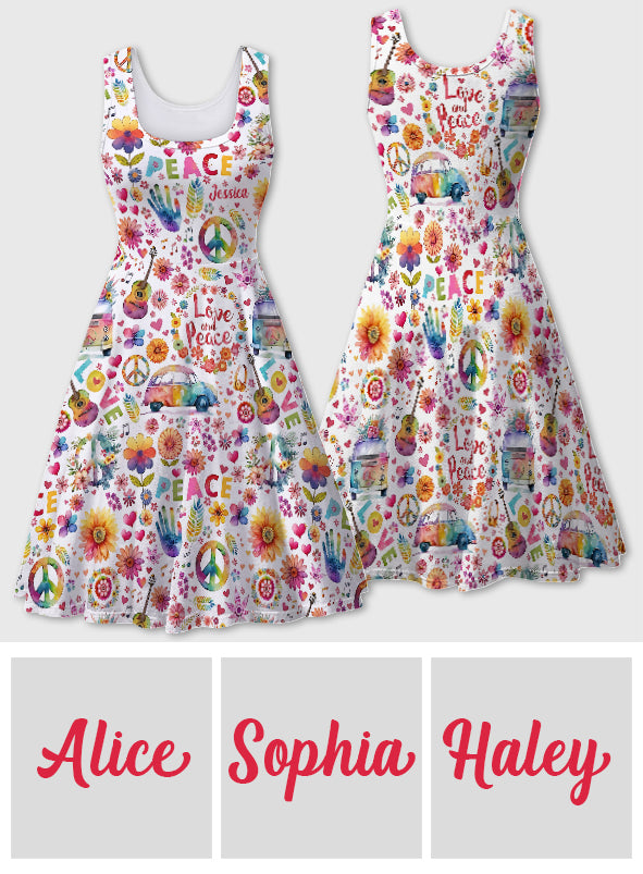 Hippie Soul – Personalisiertes ärmelloses Hippie-Kleid