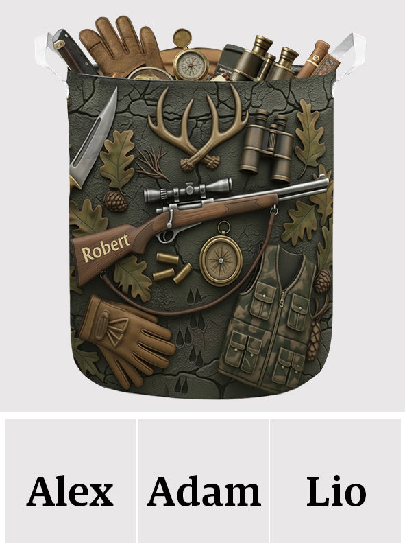 Jagdbegeisterung – Personalisierter Aufbewahrungskorb für Jagdausrüstung