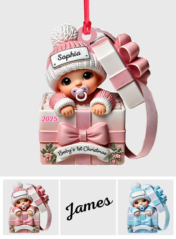 Baby Gift Box - Personalized Newborn Ornament