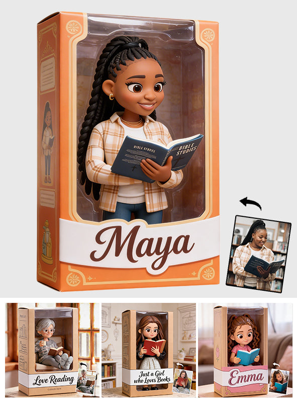 Any Hobby, Any Photo - Reading, Sewing, Gardening... - Personalized Book Custom Shaped Acrylic Plaque