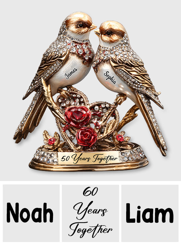 50 Jahre Ehe – Personalisierte Acrylplakette in Pärchenform