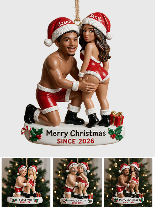 Ich liebe dich - Personalisiertes würziges Paar Premium 3D Ornament