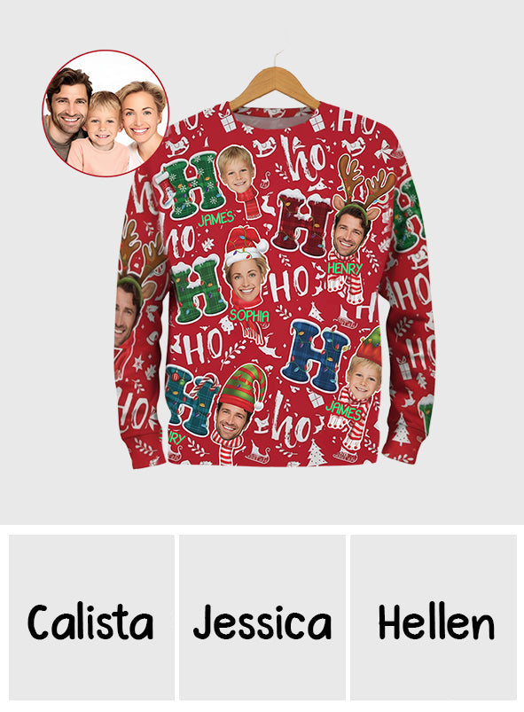 Family Christmas - Personalized Family Ugly Sweater