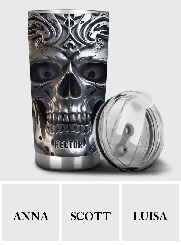 Strong Skull - Personalized Skull Tumbler