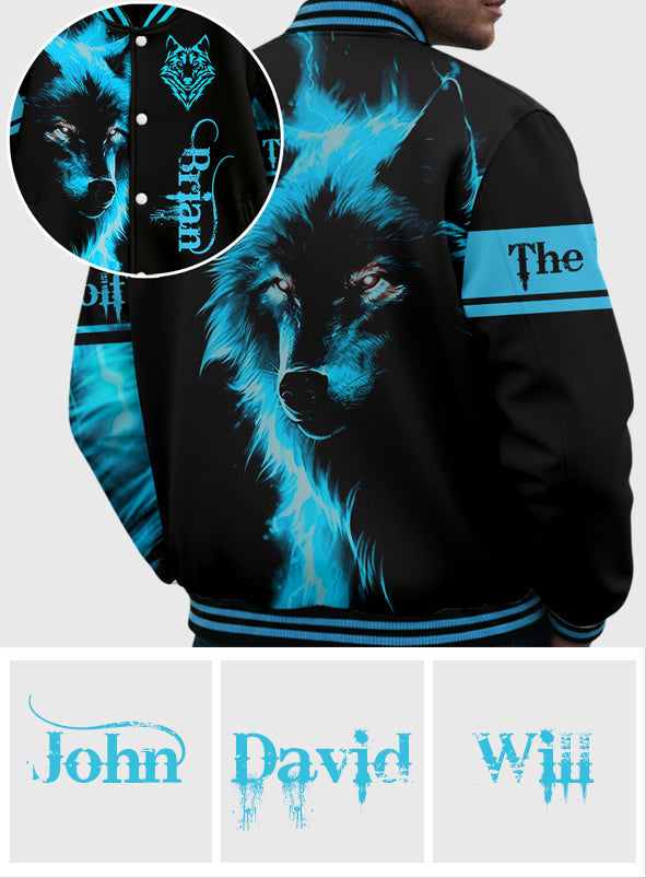 Der Wolf – Personalisierte Wolf-Collegejacke