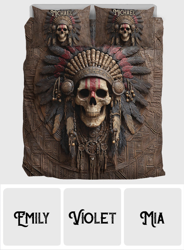 Personalisierte Bettwäschegarnitur im Stil der amerikanischen Ureinwohner