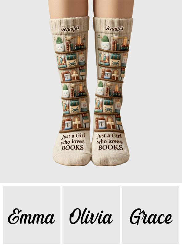Ich liebe Lesen – personalisierte Buchsocken