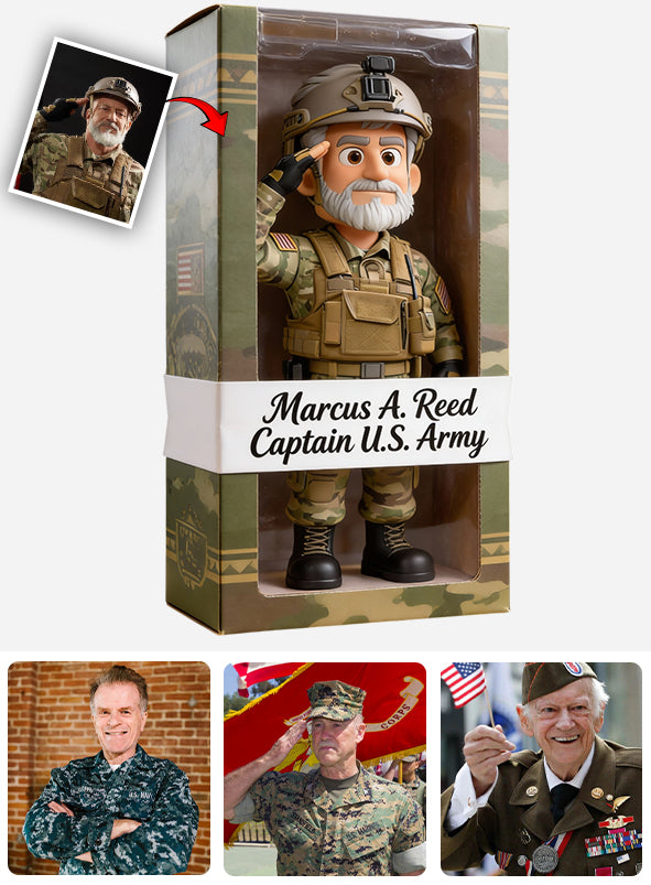 Veteran Gift - Personalized Veteran Custom Shaped Acrylic Plaque