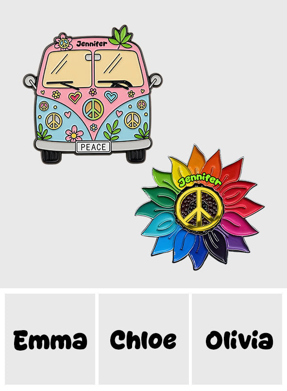Hippie Soul - Personalized Hippie Pin