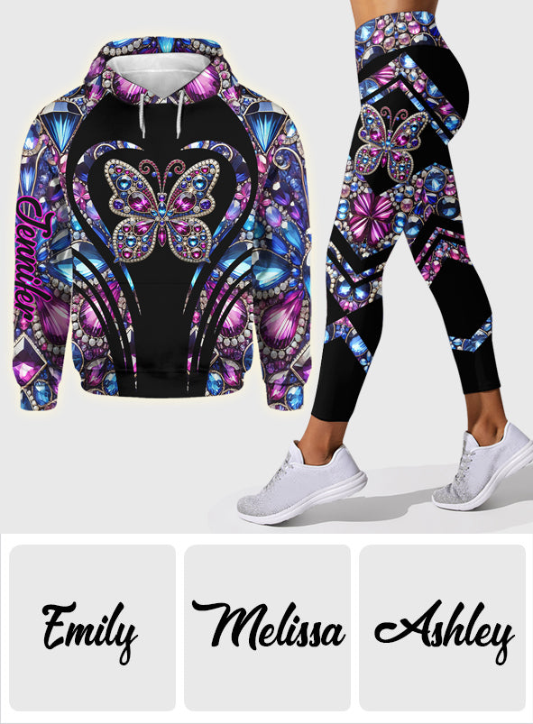 Love Butterfly - Personalized Butterfly Hoodie and Leggings