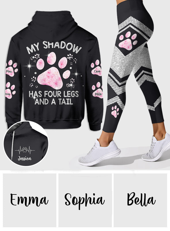 Mein Schatten hat vier Beine – Personalisierter Hunde-Hoodie und Leggings